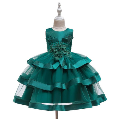 Fashionable Dresses Girl Dress for Girls tutu Kids Clothing Elegent Organza Girls Dresses for Children Princess Party Custumes