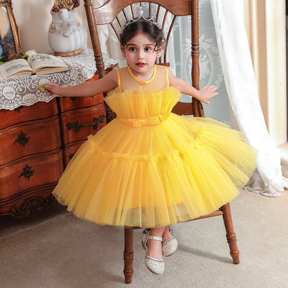 Girls Party Dress White Bridesmaid Dresses For Girls Wedding Evening Prom Gown Kids First Communiom Formal Vestidos