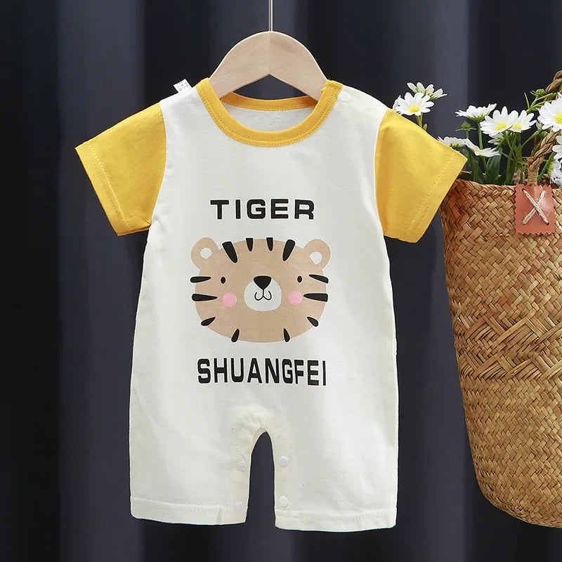 Newborn Baby Boy Clothes Bodysuit For Newborns Summer Romper Baby Girls Clothes Cotton Short Sleeved Jumpsuit