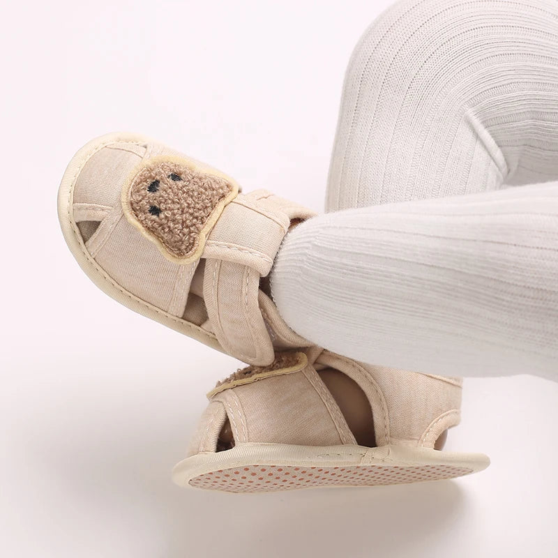 Cute Cartoon 0-18M Newborn Baby Girls Summer Shoes Sandals First Walkers Newborn Shoes Casual Soft Sole Sandals Toddler Shoes