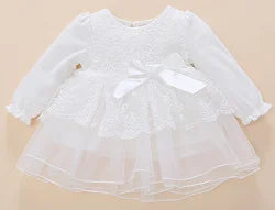 Newborn Baby Girl Dress Baptism Dress White Christening Clothes For Baby Girl Lace Vestido Bebe Robe Bapteme 3 6 9 Months