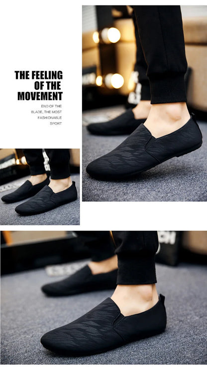 Shoes for Man New Men Fashionable Canvas Breathable Flat Bottomed Walking Shoes with Lightweight Sports Shoes Men's Sneakers (Available)