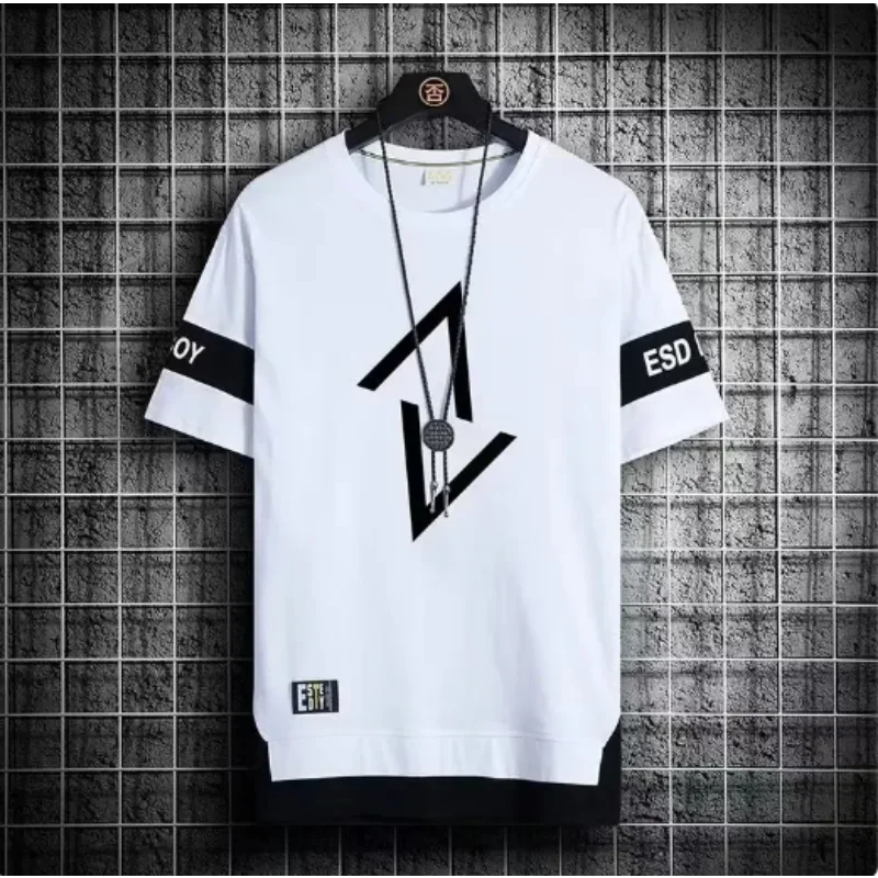 Summer set short sleeved t-shirt for men, paired with cool and trendy shorts for couples, and half sleeved clothes for teenagers (Available)
