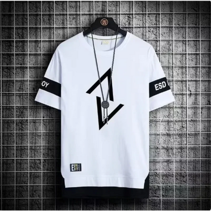 Summer set short sleeved t-shirt for men, paired with cool and trendy shorts for couples, and half sleeved clothes for teenagers (Available)