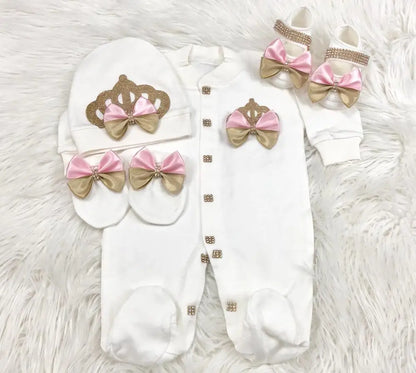Newborn Boys Romper Clothes Formal Suit 4 Piece Vest Pants and Tie Dresswear Suit Set Welcome Home 40suyi days Celebrity outfit