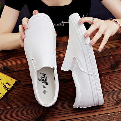 New Shoes for Men Leather Casual Shoes Spring Fashion Concise Flat Shoes 2 Colors Slip-on Loafers (Available)