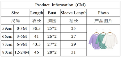 Newborn Girls Clothes 100% Cotton Baby Boy Bodysuit Long Sleeve Summer Birthday Infant Romper Solid Color Solid Baby Clothes