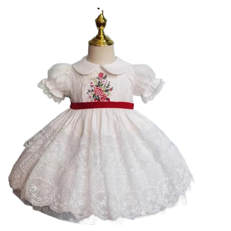 Summer Baby Girls Flower Girl Dresses  Kids Dresses for Girls Eid Dress for Party and Festival Christmas Fashion Sweet Clothes