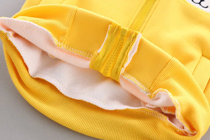 Winter Baby Boys Clothing Sets 2024 Cartoon Toddler Boys Girls Warm Hooded Coats Pants Suit Kids Thick Tracksuit Clothes Set (Stock)