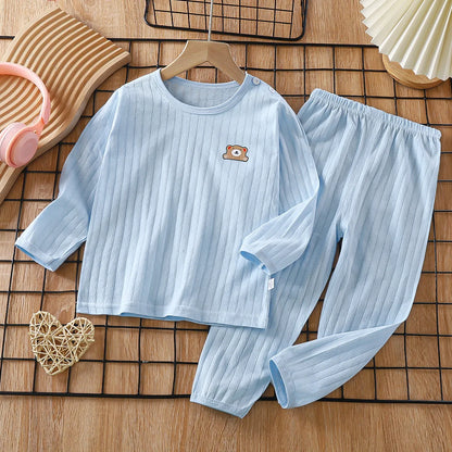 Summer toddler kids boys girls clothes sets for boys girls children clothing casual sports sets pyjamas sleeping pants