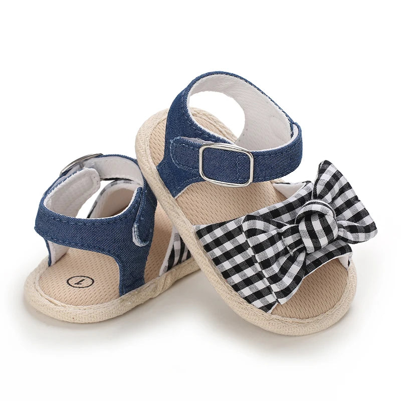 VALEN SINA 0-18M Newborn Baby Girls Summer Shoes Sandals First Walkers Newborn Shoes Casual Soft Sole Sandals Toddler Shoes (Available)