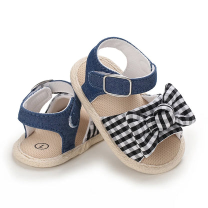 VALEN SINA 0-18M Newborn Baby Girls Summer Shoes Sandals First Walkers Newborn Shoes Casual Soft Sole Sandals Toddler Shoes (Available)