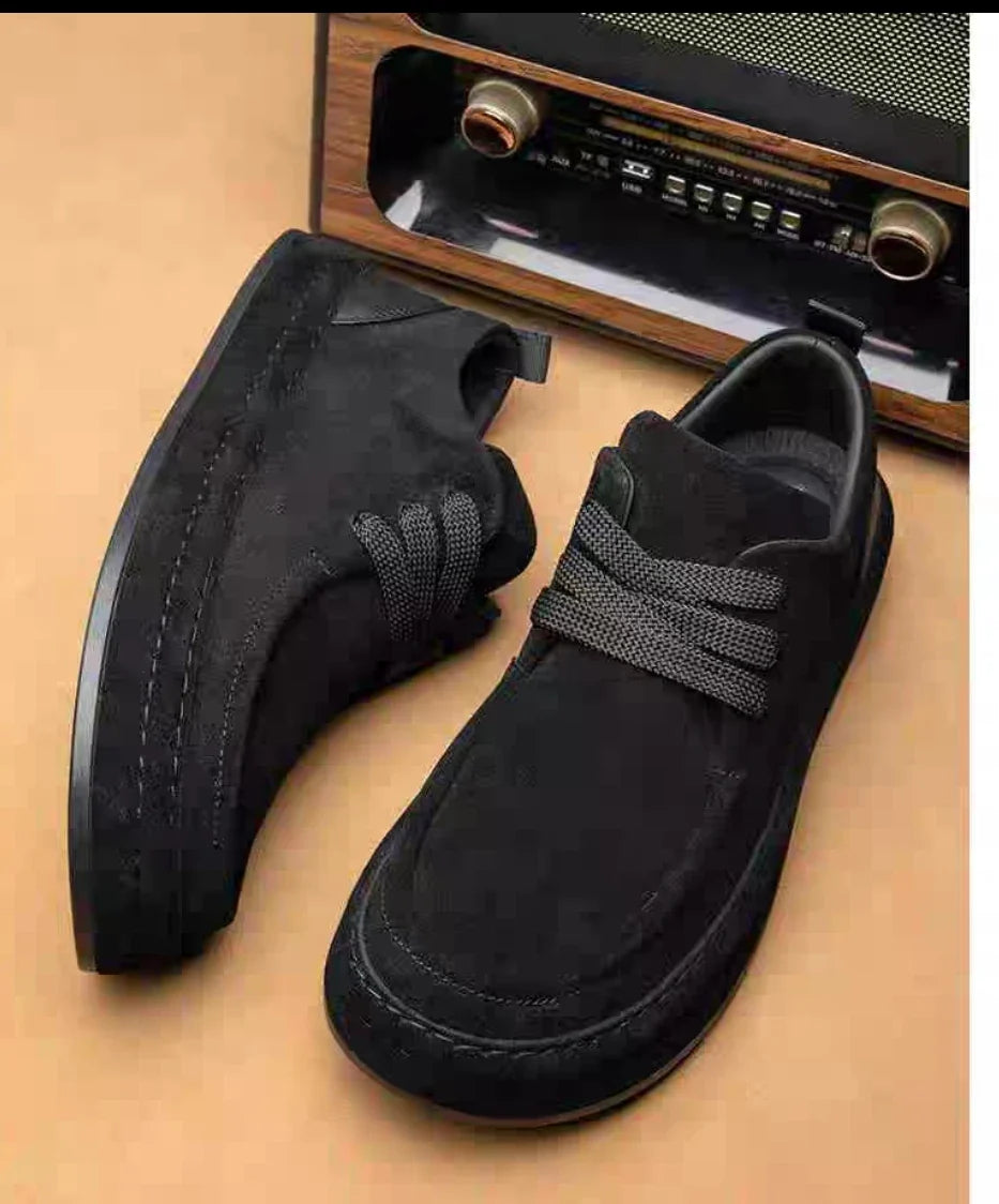 Men's Shoes Are Fashionable Brown Casual Shoes Made of Durable Suede Material Comfortable Walking Shoes Suitable for Daily Wear (Available)