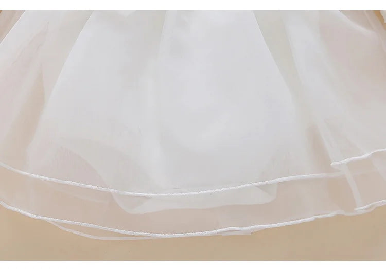 Newborn Baby Girl Dress Baptism Dress White Christening Clothes For Baby Girl Lace Vestido Bebe Robe Bapteme 3 6 9 Months