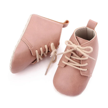 Newborn Baby Shoes Casual Baby Girl Boy PU Leather Infant Toddler Non Slip Soft Sole Sports Shoes First Walker Sneakers
