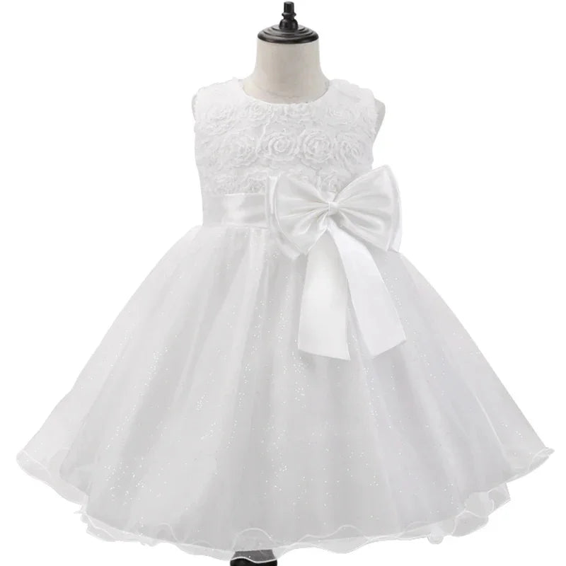 Girl Flower Princess Dress Kids Summer Gown Dresses For 1-12 Year Girls Wedding Birthday Party Clothing Children Prom Costume