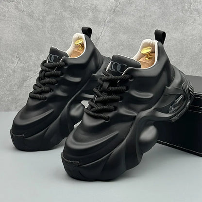 Men Shoes Designer Luxury Casual Sneakers Breathable Platform Shoes for Men Fashion Height Increasing Comfortable Non-slip Shoes   (Available)