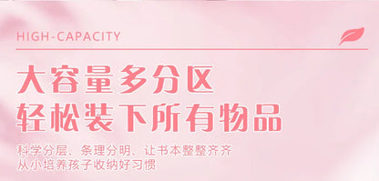 New Anti-splashing High-quality Middle High School Student Schoolbag Girls Large-capacity Burden-reducing Children's Backpack
