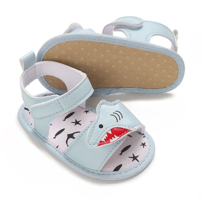HAIZHIW Cute Cartoon 0-18M Newborn Baby Boys Summer Shoes Sandals First Walkers Newborn Shoes Casual Soft Sole Sandals