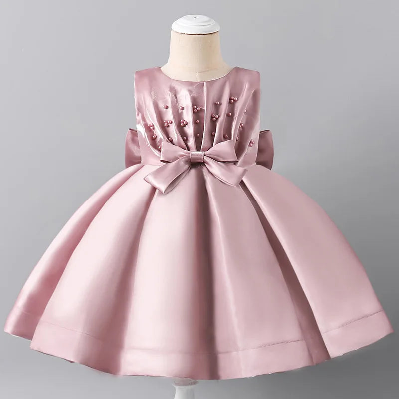 Toddler Baby Girl Party Dresses Infant Birthday Princess Dress Girls Wedding  Gown Children Clothes