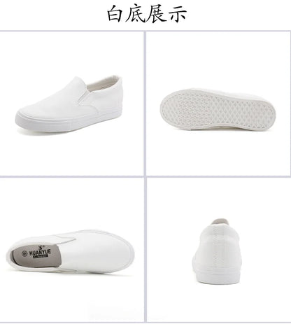 New Shoes for Men Leather Casual Shoes Spring Fashion Concise Flat Shoes 2 Colors Slip-on Loafers (Available)