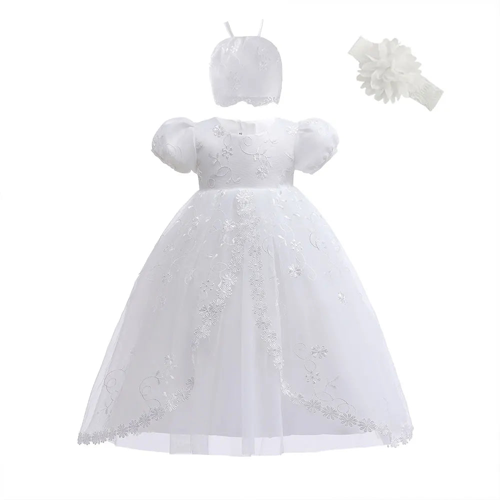 New Infant Dress Newborn Clothes Baby Christening Princess Party Dresses For Baby Girls Kids 1 Year Birthday Christmas 3 12 24M