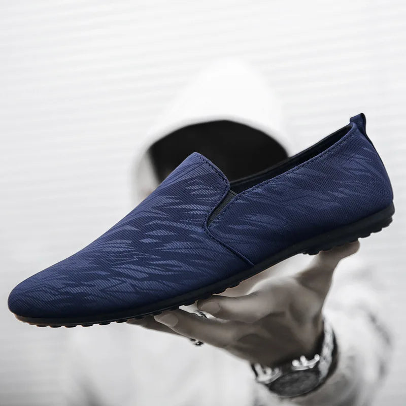 Shoes for Man New Men Fashionable Canvas Breathable Flat Bottomed Walking Shoes with Lightweight Sports Shoes Men's Sneakers (Available)