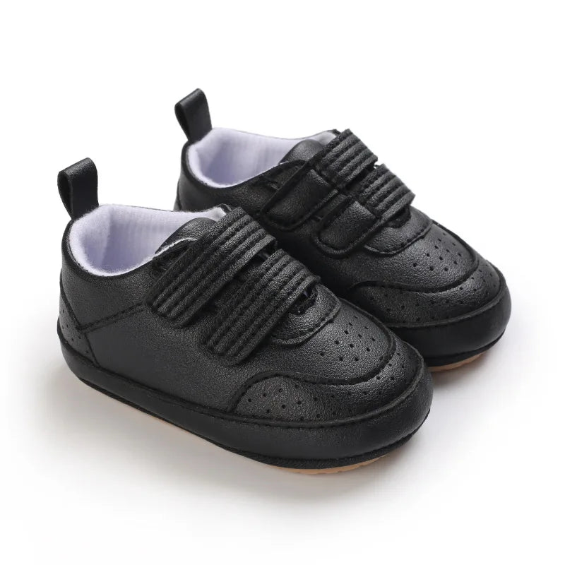 Classic Newborn Baby Shoes White Casual Shoes Boys Girls Shoes Fashion Sneakers Soft Sole Non-Slip Toddler Shoes First Walkers