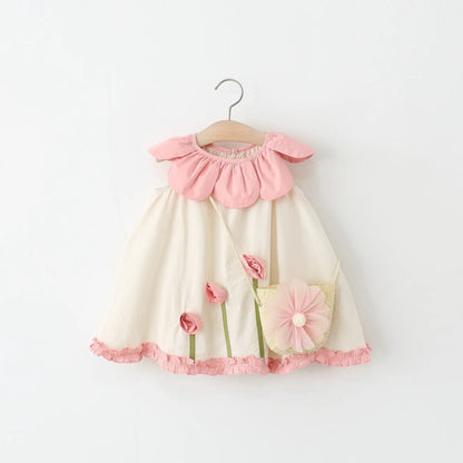 Newborn Baby Girls Dress Casual Sleeveless Floral Dresses for Baby Girl Clothing 1st Birthday Princess Party Dresse 0-2 Years