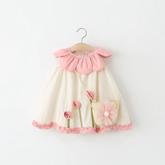 Newborn Baby Girls Dress Casual Sleeveless Floral Dresses for Baby Girl Clothing 1st Birthday Princess Party Dresse 0-2 Years