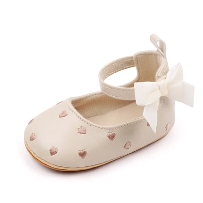 2025 New Baby Girl Shoes Cute Bowknot High Quality PU and TPR Sole Anti-slip Toddler Newborn 0-18 Months Prewalking Sandal