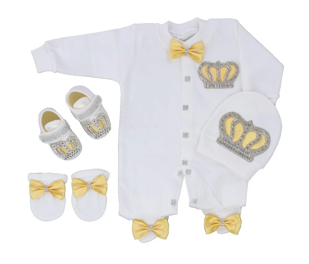 Newborn Boys Romper Clothes Formal Suit 4 Piece Vest Pants and Tie Dresswear Suit Set Welcome Home 40suyi days Celebrity outfit