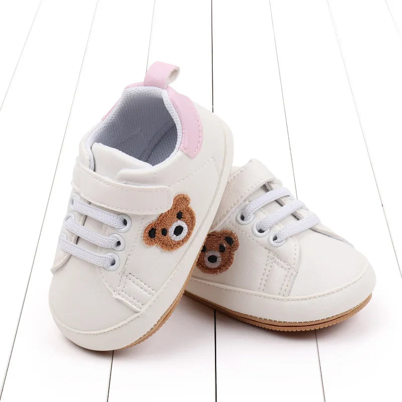 New Baby Shoes Boys Girls Classic Fashion Sports Casual Sneakers Newborn First Walker Toddler Soft Sole Non-Slip Walking Shoes