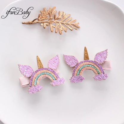 Cute Girl Accessories Baby Toddler First Hair Clip Cartoon Pins Kids Children Flower Clip