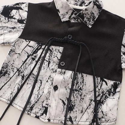 Summer Children Boys National style children's clothes shirt Shorts 2pcs/Set Toddler Fashion Clothing Tracksuit 1 2 3 4 5 Years