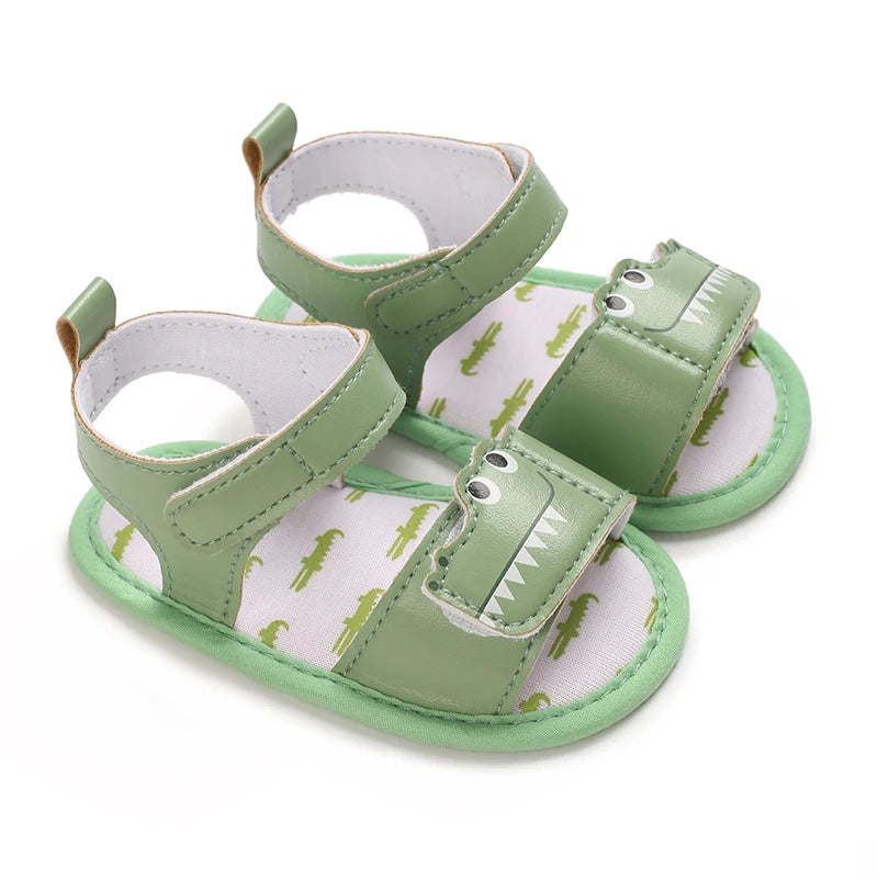HAIZHIW Cute Cartoon 0-18M Newborn Baby Boys Summer Shoes Sandals First Walkers Newborn Shoes Casual Soft Sole Sandals