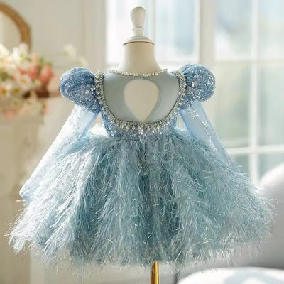 Girl's Dress Light Luxury High end Children's Princess Dress Little Girl Birthday Host Piano Performance Dress