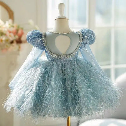 Girl's Dress Light Luxury High end Children's Princess Dress Little Girl Birthday Host Piano Performance Dress