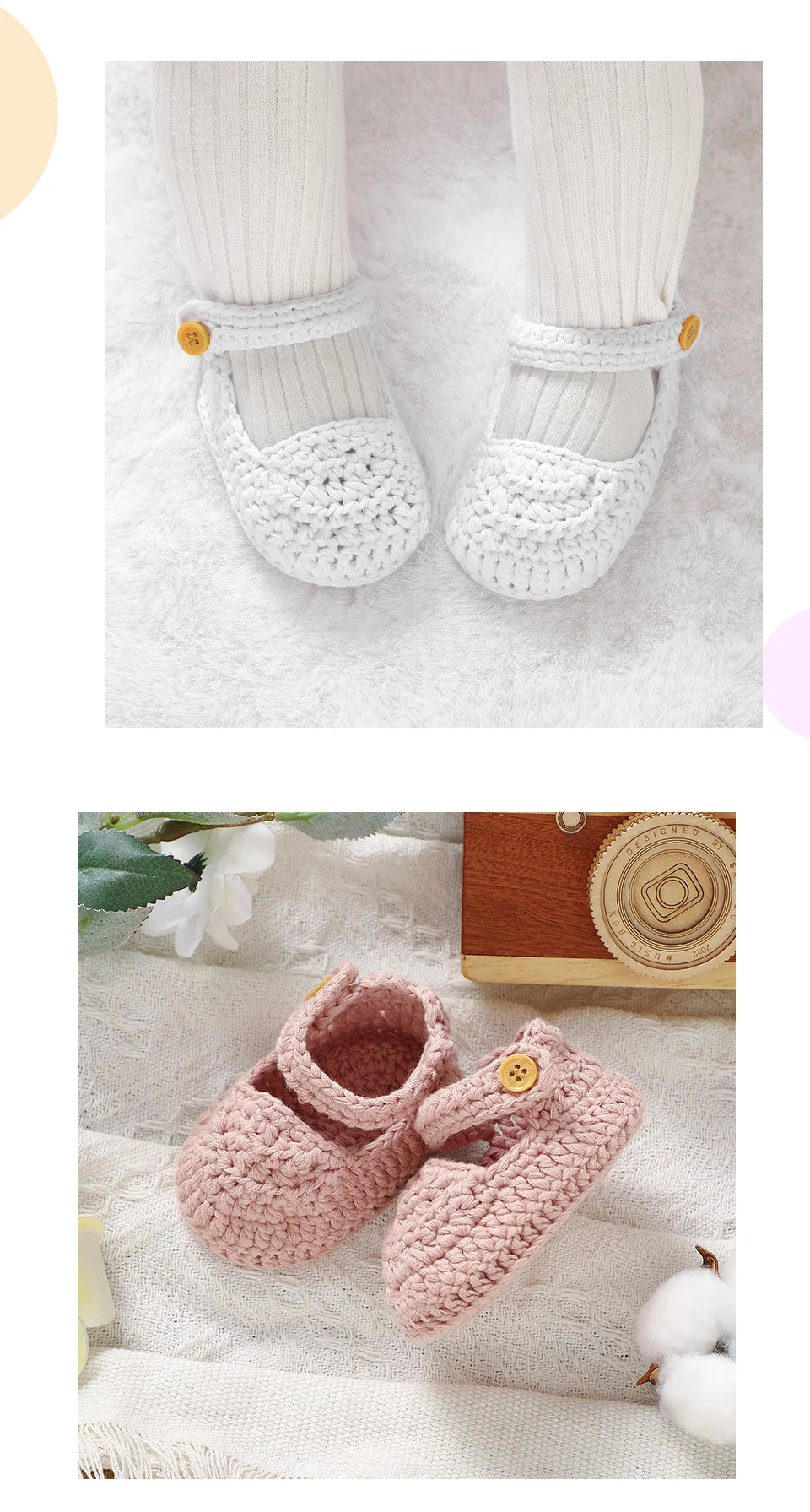 Newborn Baby Girl Shoes 0-1Y Fashion Pure Color Knit Infant Anti-Slip Soft Soled First Walkers Children Winter Walking Prewalker