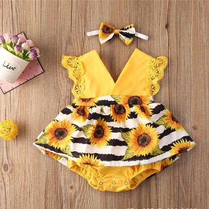 Baby Girl Dress New 2-piece Red Flower Baby Clothing Newborn Girl Lace Dress Princess Skirt Clothing 0-24M Princess Dress