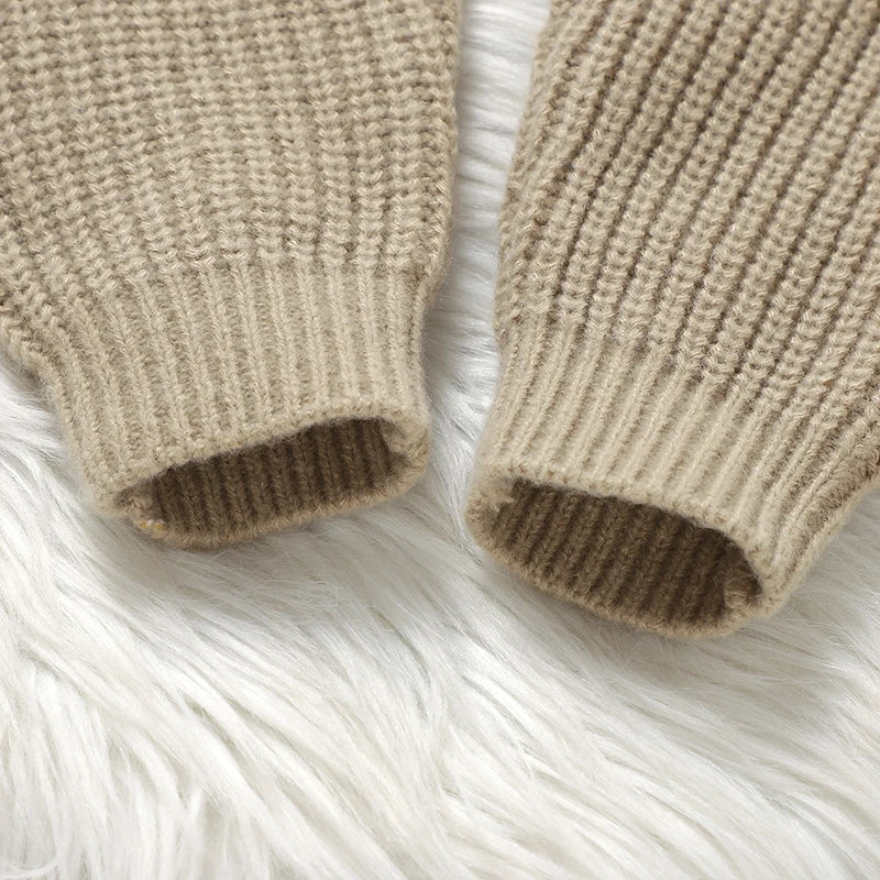 Newborn Clothes Outfits Autumn Winter Baby Boy Girl Long Sleeve Knitted Rompers Jumpsuits Cute Hedgehog Infant Outwear Playsuits