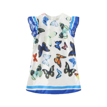 Young Children Vestidos De Fiesta Sleeveless Girls Summer Dresses Princess Girl Dresses European Style Wedding Girl Clothes