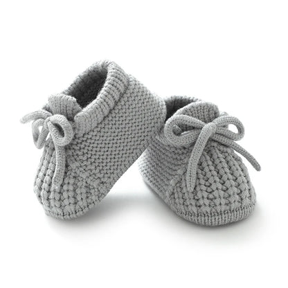 Newborn Baby Shoes Knitted Infant Boys Girls First Boots Fashion Solid Toddler Kid Bed Footwear 0-18M Warm Clothing Accessories