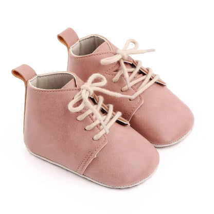 Newborn Baby Shoes Casual Baby Girl Boy PU Leather Infant Toddler Non Slip Soft Sole Sports Shoes First Walker Sneakers