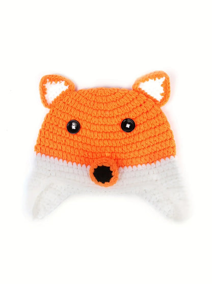 Newborn Photography Outfits Clothes Fox Costume Boy Girl Dress Romper Outfit Baby Handmade Hat Pants Photo Cosplay Photo Props