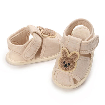 Cute Cartoon 0-18M Newborn Baby Girls Summer Shoes Sandals First Walkers Newborn Shoes Casual Soft Sole Sandals Toddler Shoes