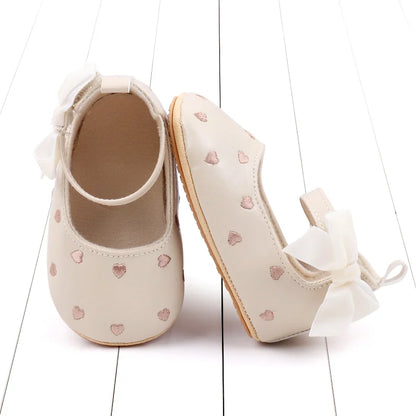 2025 New Baby Girl Shoes Cute Bowknot High Quality PU and TPR Sole Anti-slip Toddler Newborn 0-18 Months Prewalking Sandal