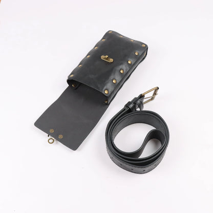 Renaissance Costume Accessories Belt Pouch 3 Potion Bottles Leather Holder Medieval Festival Halloween Costume Belt Waist Set