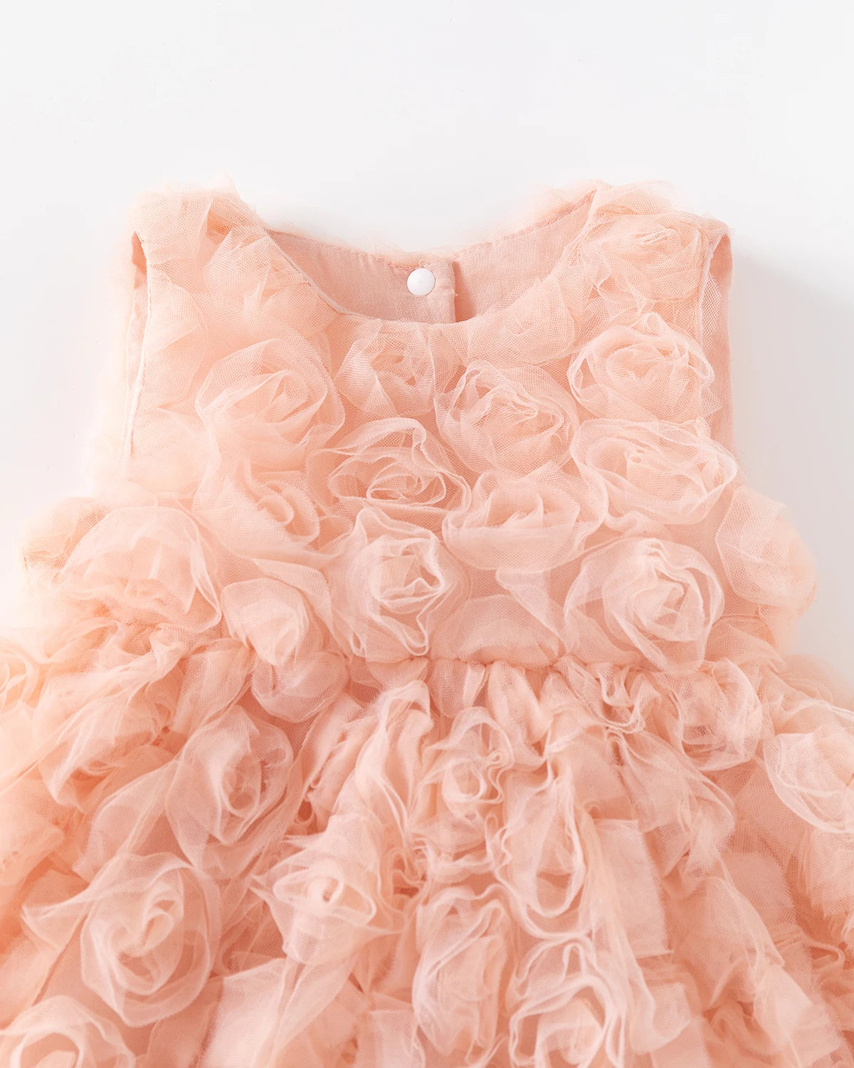 Toddler Kids Dresses for Girls Roses Flower Summer Pinafore Dress Princess Baby Clothes