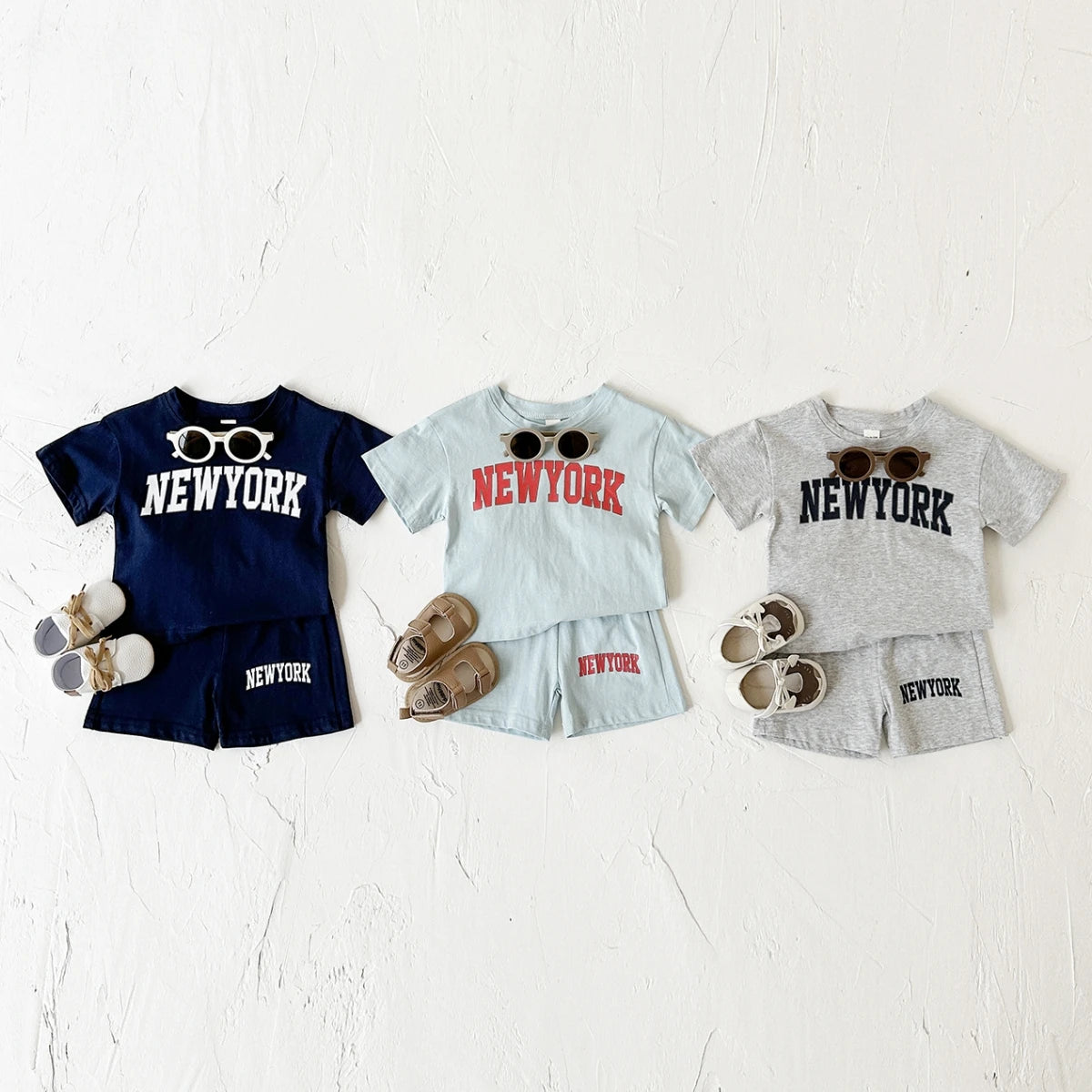 Summer Hot Baby Boys Clothes Pure Cotton Short Sleeved+Shorts Set Letter Printed T-shirt Sports Set Baby Girl Newborn 2PCS